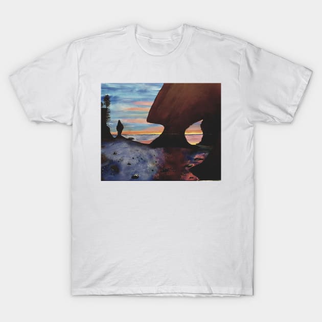 Sunset at Hopewell New Brunswick T-Shirt by Kim-Pratt